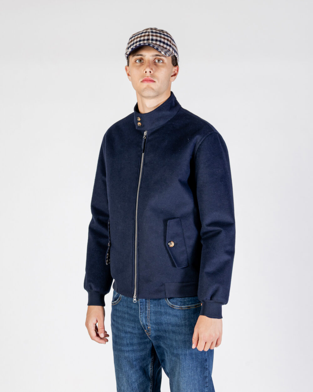 Giubbotto Aquascutum Active WOOL HARRINGTON Blu - Foto 2