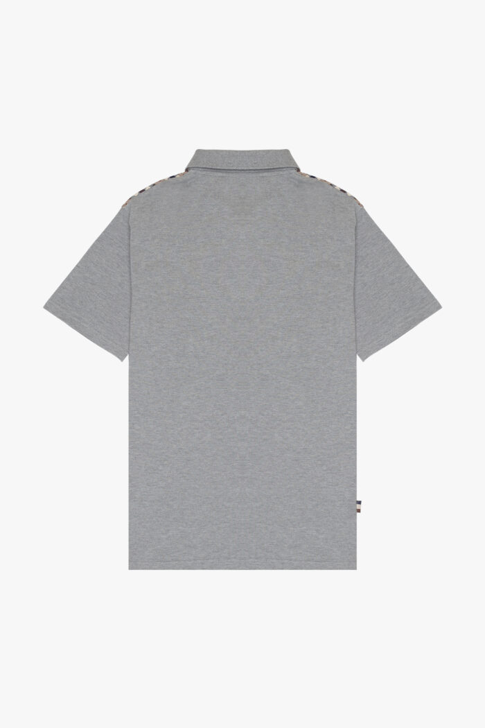 Polo manica corta Aquascutum Active STRIPES PIQUET POLO Grigio Scuro – AA_ICON_PO006