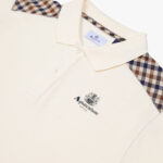Polo manica corta Aquascutum Active STRIPES PIQUET POLO Panna - Foto 3