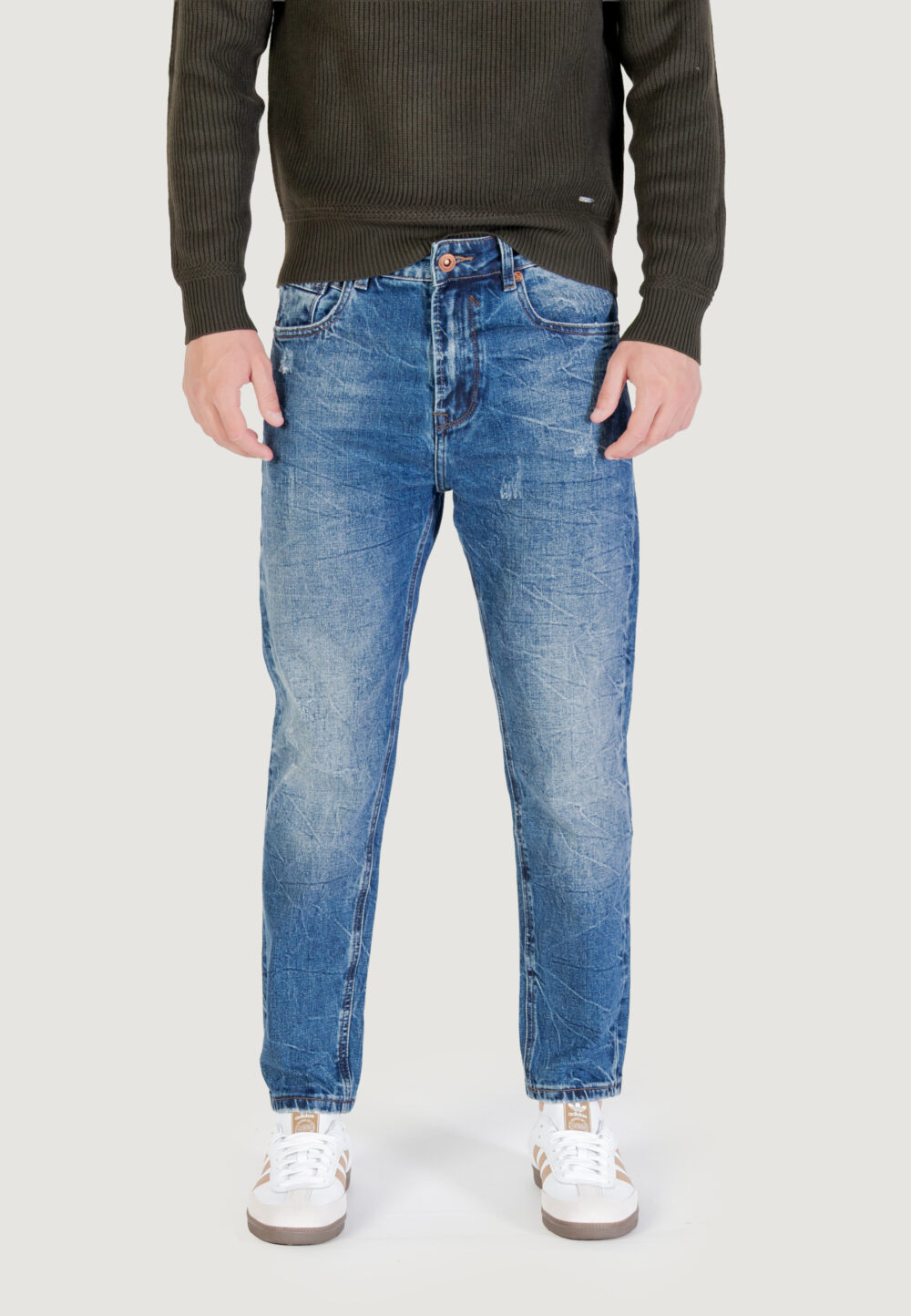 Jeans slim Gianni Lupo MIKE95 CARROT FIT Denim - Foto 5
