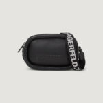 Borsa Karl Lagerfeld Jeans KLJ Puffy Pu Camera Bag Nero - Foto 1