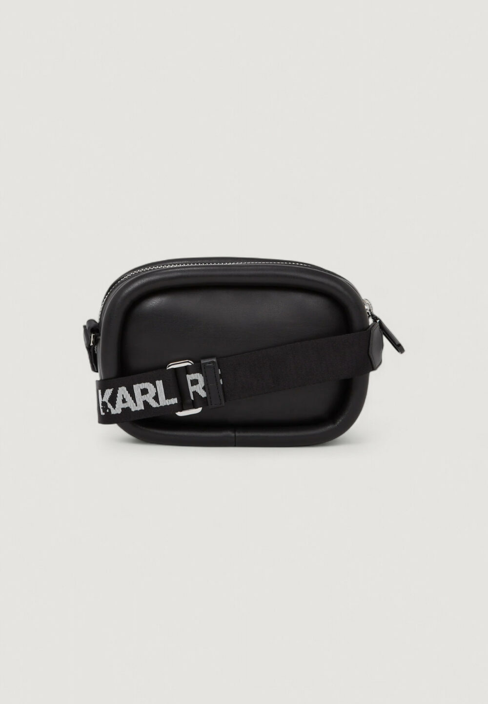 Borsa Karl Lagerfeld Jeans KLJ Puffy Pu Camera Bag Nero - Foto 2