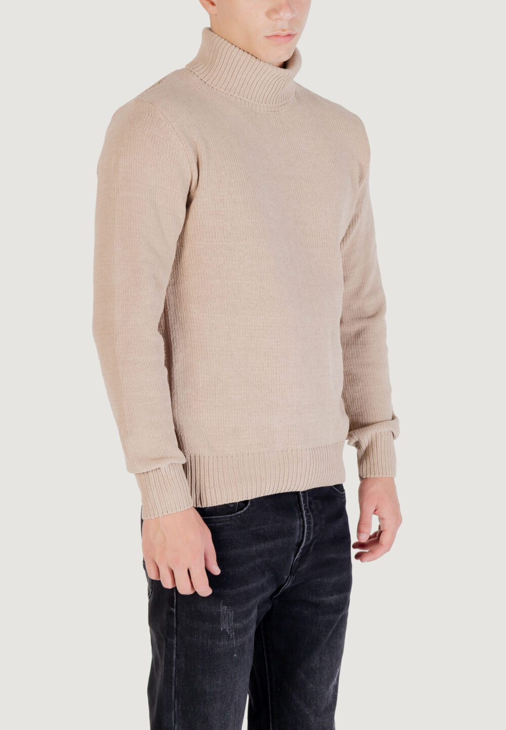 Dolcevita Gianni Lupo M. COLLO ALTO Beige - Foto 4
