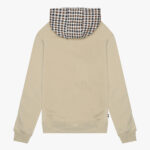 Felpa con cappuccio Aquascutum Active CLUB CHECK HOODIE FLEECE Beige - Foto 2