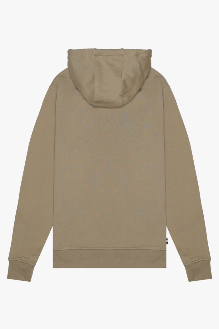 Felpa con cappuccio Aquascutum Active FULL ZIPPED HOODIE FLEECE Beige scuro – AW_ICON_SW001
