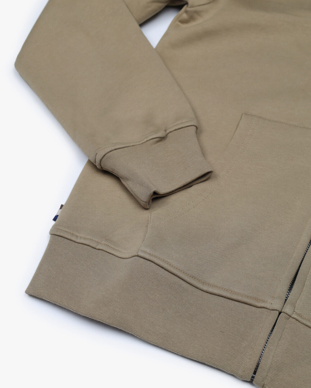 Felpa con cappuccio Aquascutum Active FULL ZIPPED HOODIE FLEECE Beige scuro - Foto 5