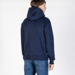 Felpa con cappuccio Aquascutum Active BIG LOGO HOODIE FLEECE Blu - Foto 3