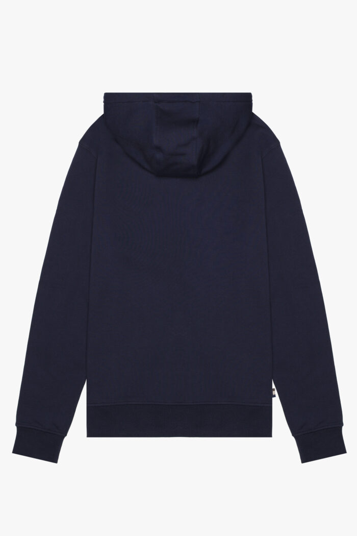 Felpa con cappuccio Aquascutum Active FULL ZIPPED HOODIE FLEECE Blu – AW_ICON_SW001