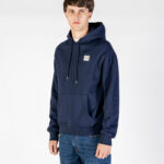 Felpa con cappuccio Aquascutum Active RUBBER PATCH HOODIE FLEECE Blu - Foto 2