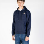 Felpa con cappuccio Aquascutum Active SMALL LOGO HOODIE FLEECE Blu - Foto 2