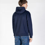 Felpa con cappuccio Aquascutum Active SMALL LOGO HOODIE FLEECE Blu - Foto 3