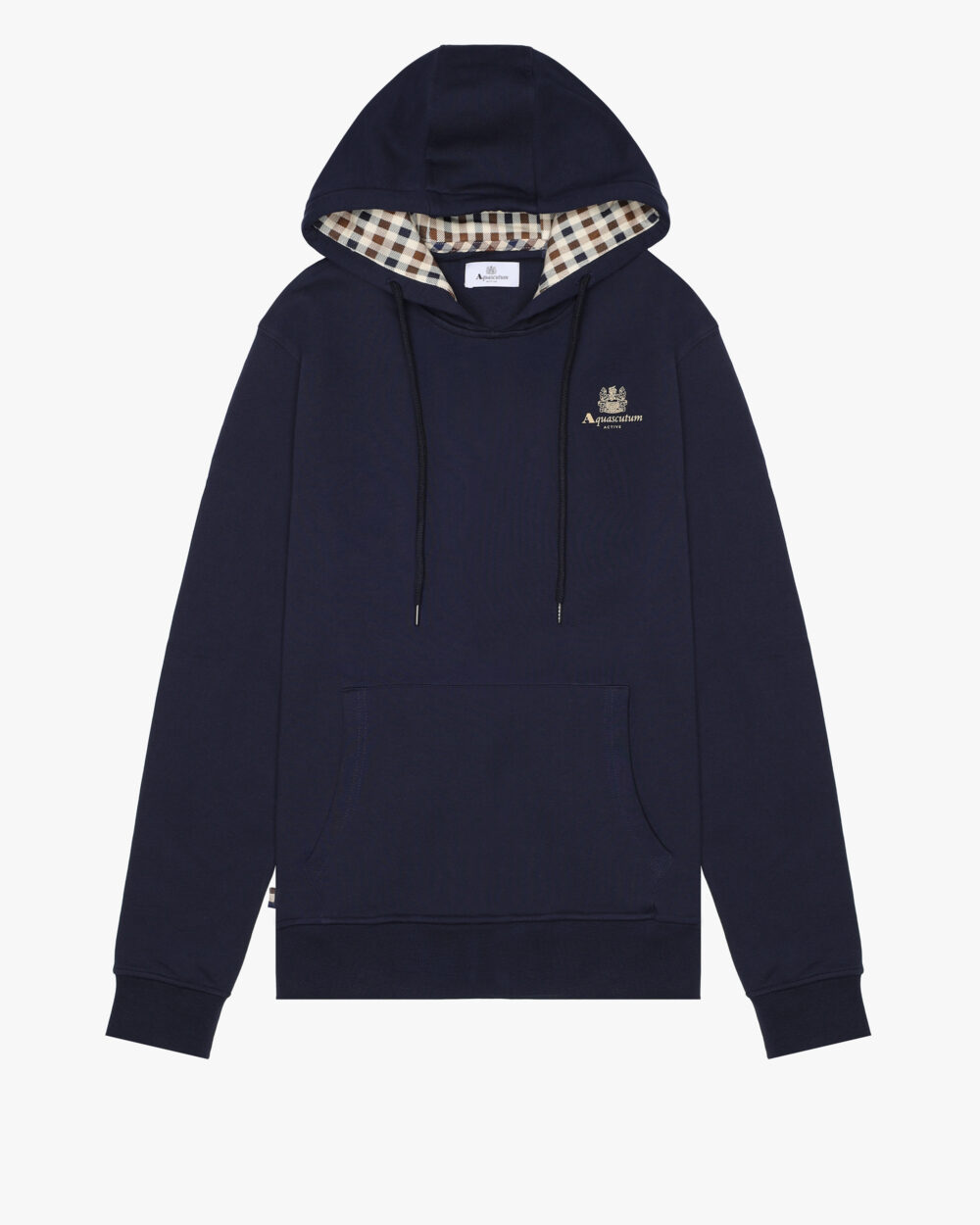 Felpa con cappuccio Aquascutum Active SMALL LOGO HOODIE FLEECE Blu - Foto 1