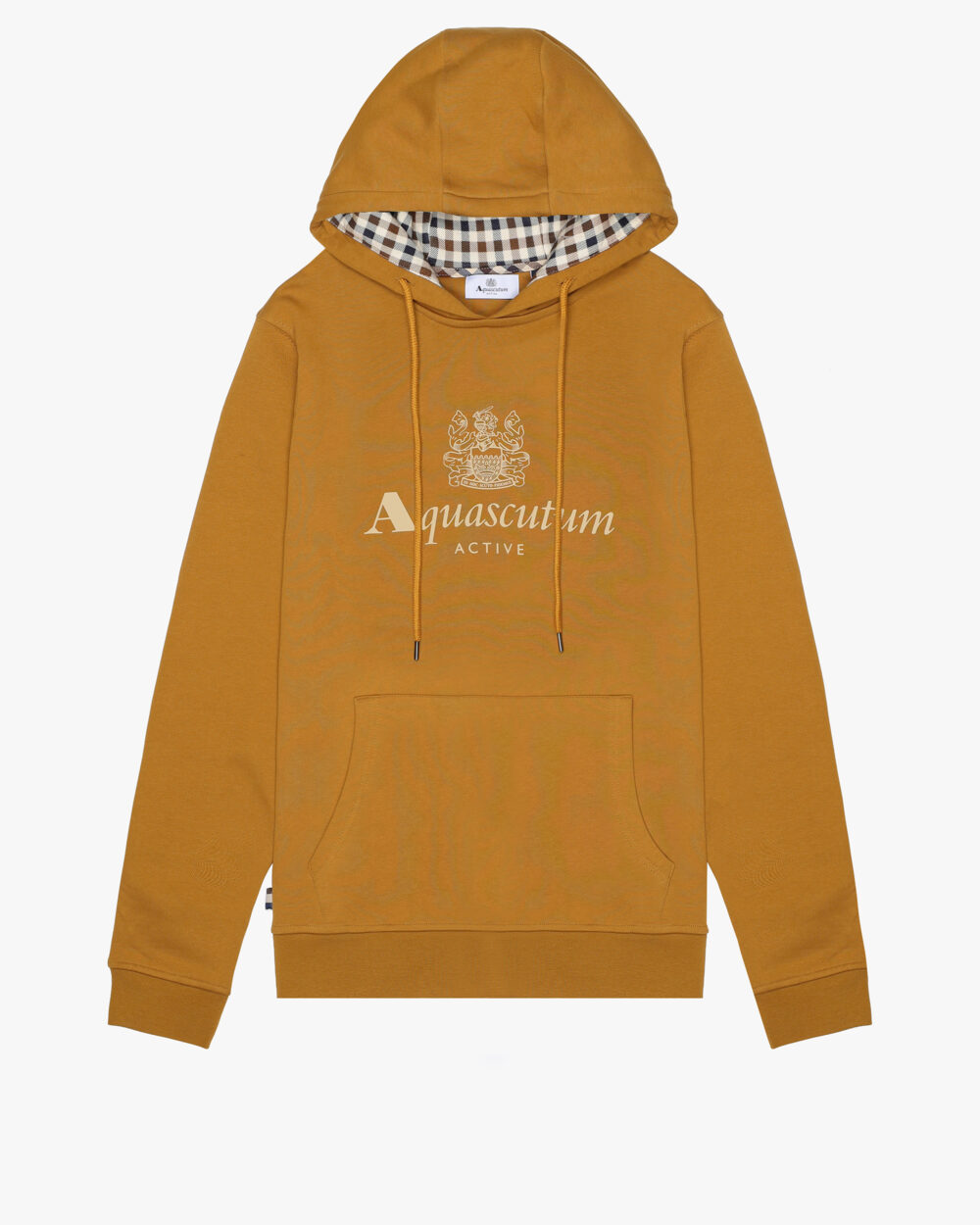 Felpa con cappuccio Aquascutum Active BIG LOGO HOODIE FLEECE Bronzo - Foto 1