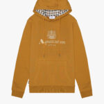 Felpa con cappuccio Aquascutum Active BIG LOGO HOODIE FLEECE Bronzo - Foto 1