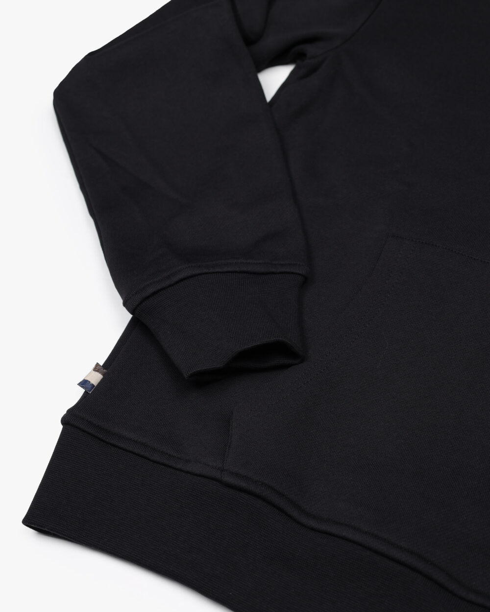 Felpa con cappuccio Aquascutum Active BIG LOGO HOODIE FLEECE Nero - Foto 4
