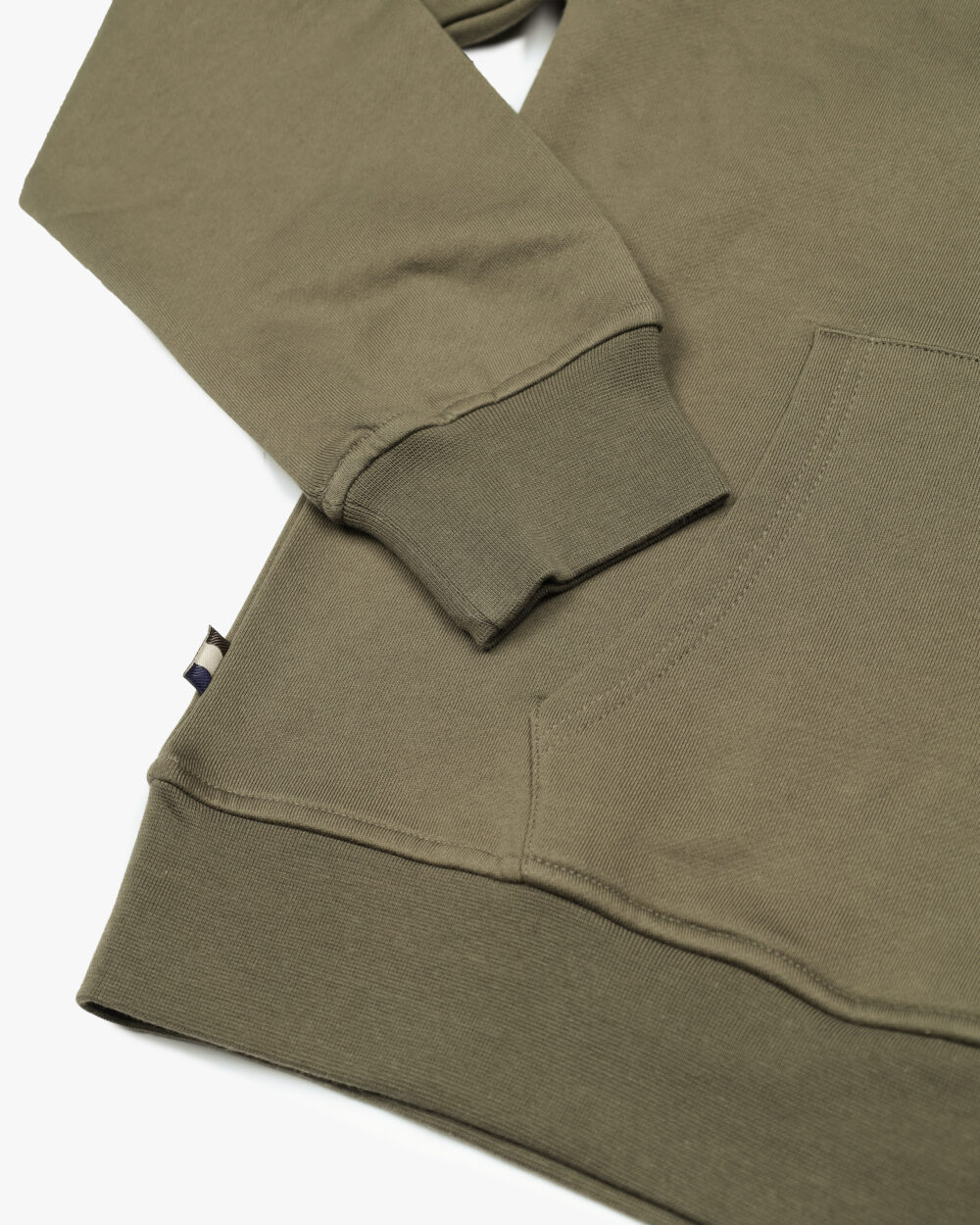 Felpa con cappuccio Aquascutum Active BIG LOGO HOODIE FLEECE Verde Oliva - Foto 4