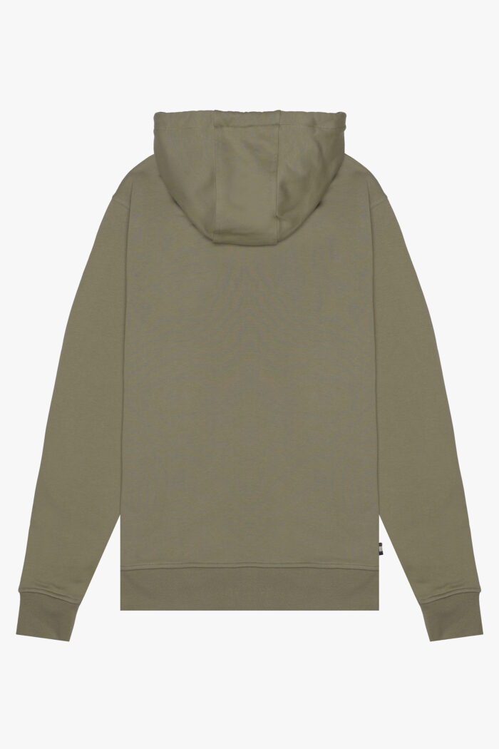 Felpa con cappuccio Aquascutum Active SMALL LOGO HOODIE FLEECE Verde Oliva – AW_ICON_SW002