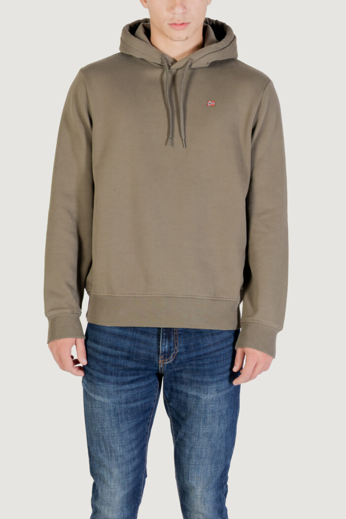 Felpa con cappuccio Napapijri BALIS HOOD Verde – NP0A4FQVG