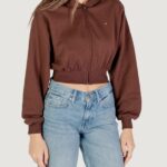 Felpa con cappuccio Tommy Hilfiger Jeans TJW RLX CRP S-FLAG Z Marrone - Foto 3