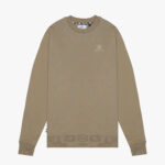 Felpa senza cappuccio Aquascutum Active SMALL LOGO CREW NECK FLEECE Beige scuro - Foto 1