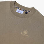 Felpa senza cappuccio Aquascutum Active SMALL LOGO CREW NECK FLEECE Beige scuro - Foto 3