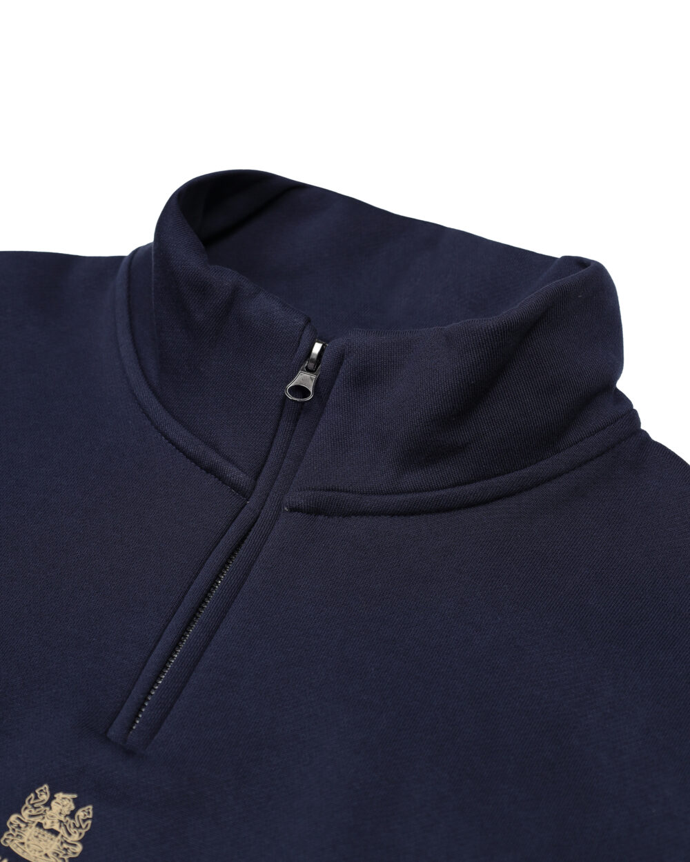 Felpa senza cappuccio Aquascutum Active CENTERED LOGO 1/4 ZIP FLEECE Blu - Foto 5