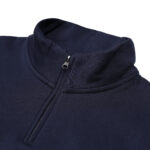 Felpa senza cappuccio Aquascutum Active CENTERED LOGO 1/4 ZIP FLEECE Blu - Foto 5