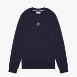 Felpa senza cappuccio Aquascutum Active CENTERED LOGO CREWNECK Blu - Foto 1
