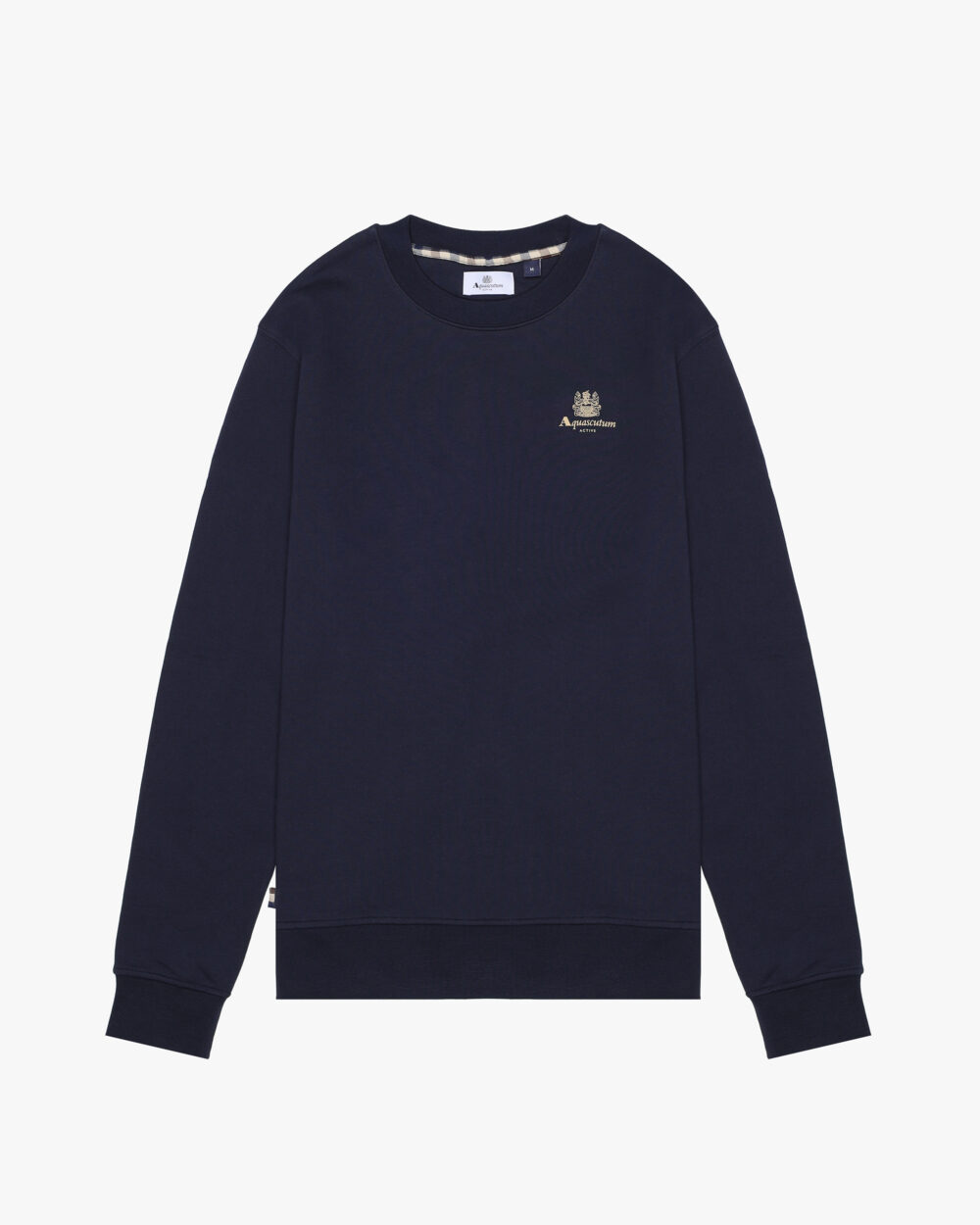 Felpa senza cappuccio Aquascutum Active SMALL LOGO CREW NECK FLEECE Blu - Foto 1