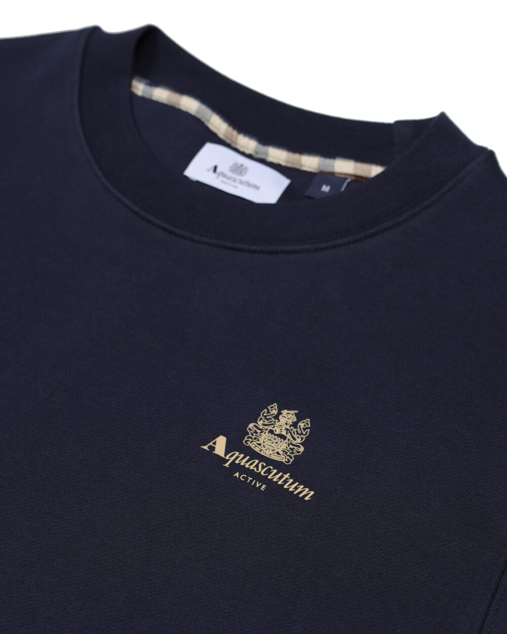 Felpa senza cappuccio Aquascutum Active SMALL LOGO CREW NECK FLEECE Blu - Foto 3