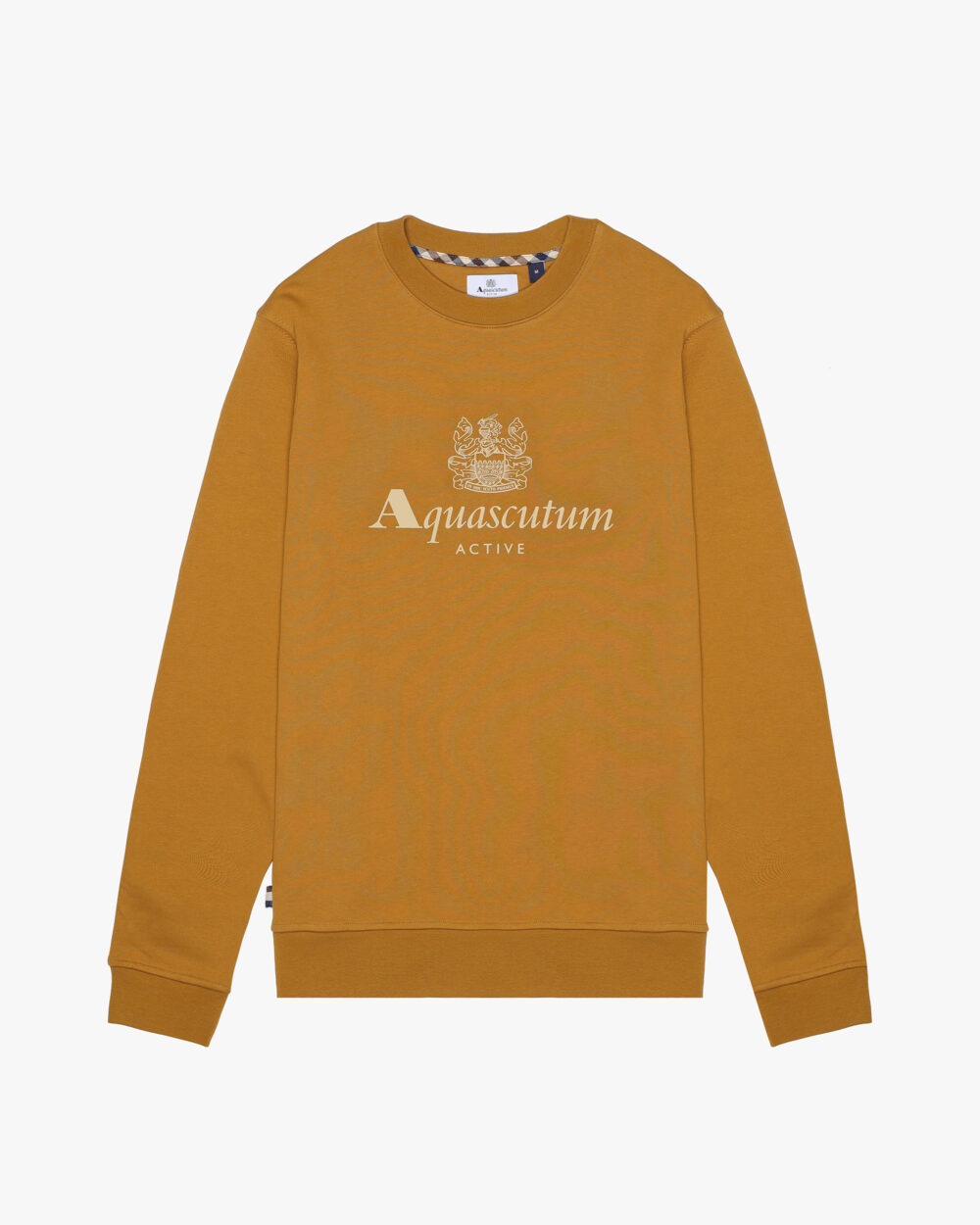 Felpa senza cappuccio Aquascutum Active BIG LOGO CREW NECK FLEECE Bronzo - Foto 1
