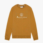 Felpa senza cappuccio Aquascutum Active BIG LOGO CREW NECK FLEECE Bronzo - Foto 1