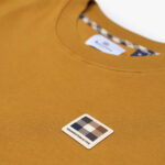 Felpa senza cappuccio Aquascutum Active RUBBER PATCH CREW NECK FLEECE Bronzo - Foto 3