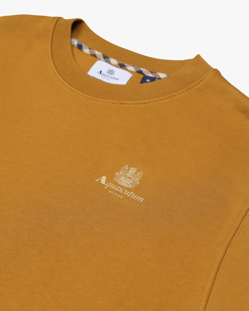 Felpa senza cappuccio Aquascutum Active SMALL LOGO CREW NECK FLEECE Bronzo - Foto 3