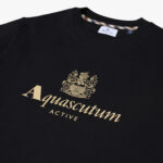 Felpa senza cappuccio Aquascutum Active BIG LOGO CREW NECK FLEECE Nero - Foto 3