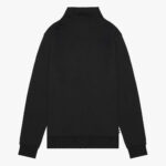 Felpa senza cappuccio Aquascutum Active CENTERED LOGO 1/4 ZIP FLEECE Nero - Foto 2