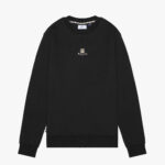 Felpa senza cappuccio Aquascutum Active CENTERED LOGO CREWNECK Nero - Foto 1