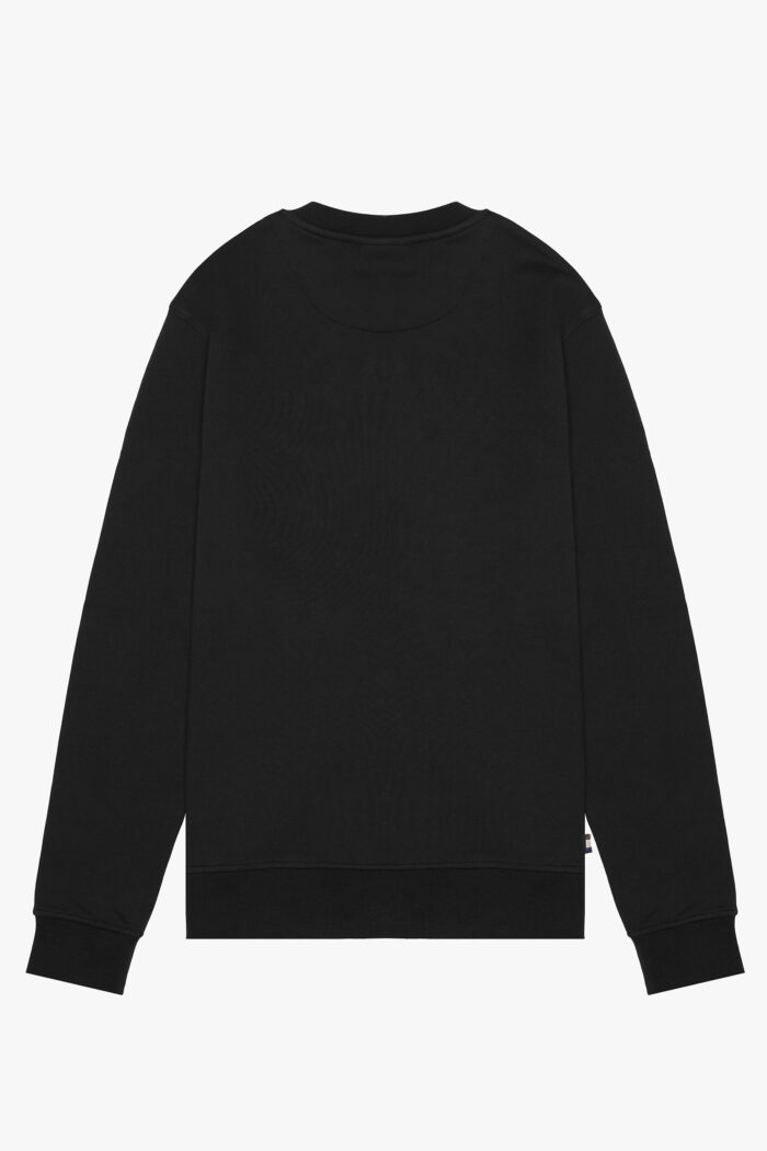 Felpa senza cappuccio Aquascutum Active CENTERED LOGO CREWNECK Nero – AA_A005_SW002
