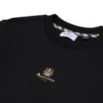 Felpa senza cappuccio Aquascutum Active CENTERED LOGO CREWNECK Nero - Foto 3