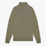 Felpa senza cappuccio Aquascutum Active CENTERED LOGO 1/4 ZIP FLEECE Verde Oliva - Foto 2
