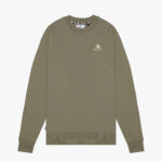 Felpa senza cappuccio Aquascutum Active SMALL LOGO CREW NECK FLEECE Verde Oliva - Foto 1