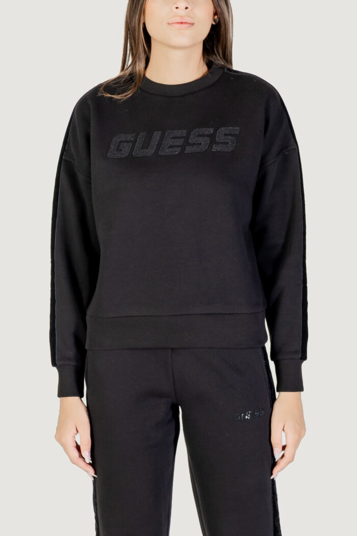 Felpa senza cappuccio Guess Active AELIA CN SWEATSHIRT Nero