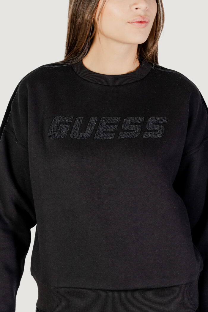 Felpa senza cappuccio Guess Active AELIA CN SWEATSHIRT Nero