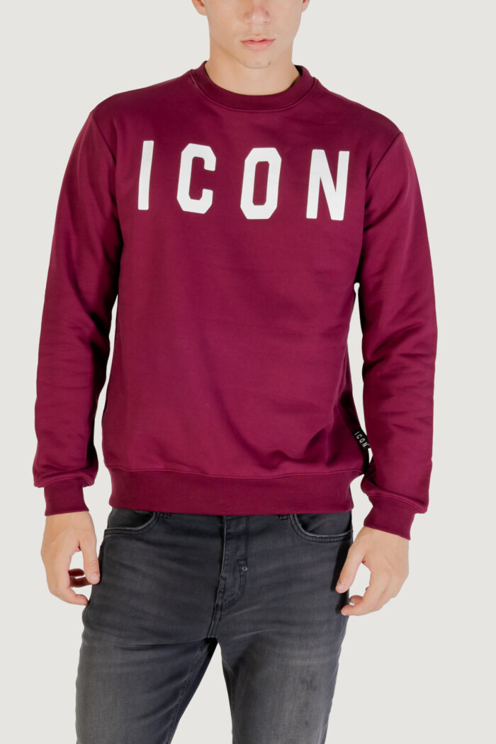 Felpa senza cappuccio Icon  Bordeaux – ICUF2W6F001