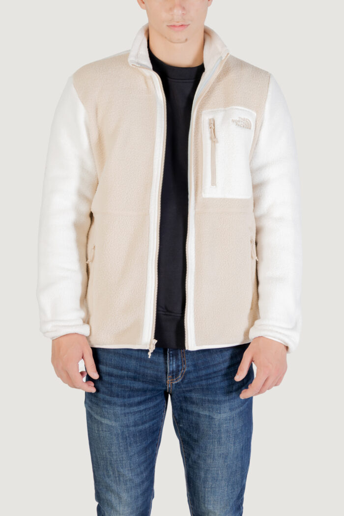Felpa senza cappuccio The North Face M YUMIORI FULL ZIP Beige – Bianco – NF0A883RFR01