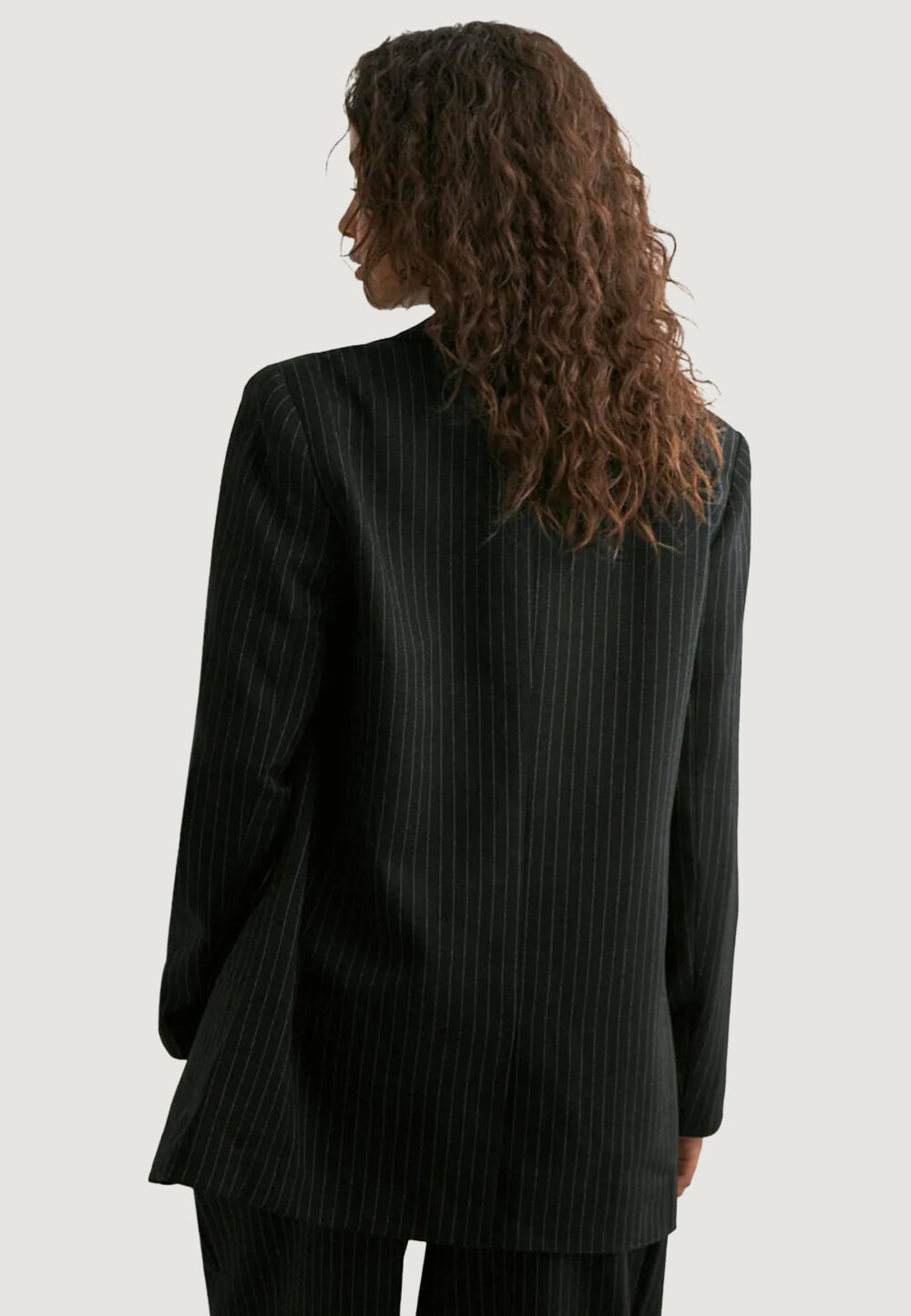 Giacca da completo Only ONLREINA L/S PINSTRIPE BLAZER TLR NOOS Nero - Foto 3
