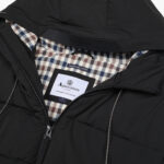 Giubbotto Aquascutum Active SP HOODED PUFFER Nero - Foto 2