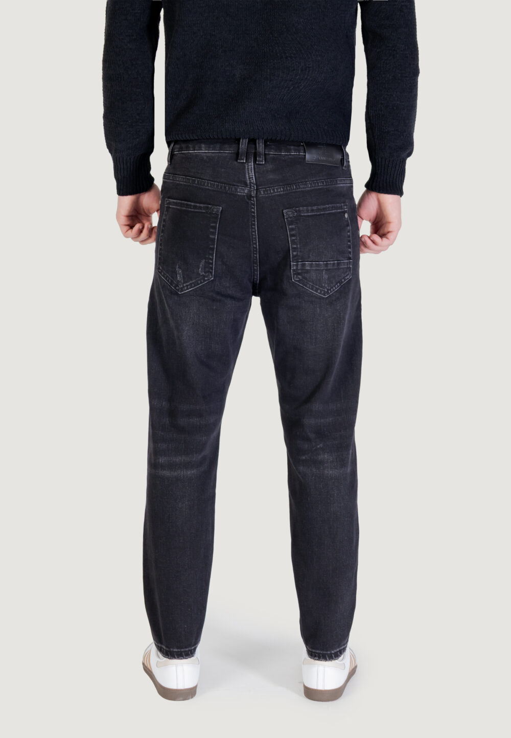 Jeans Gianni Lupo MIKE95 CARROT FIT Nero - Foto 4