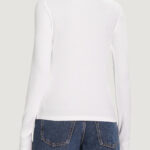 Maglia Calvin Klein Jeans LS WOVEN LABEL TURTL Bianco - Foto 2