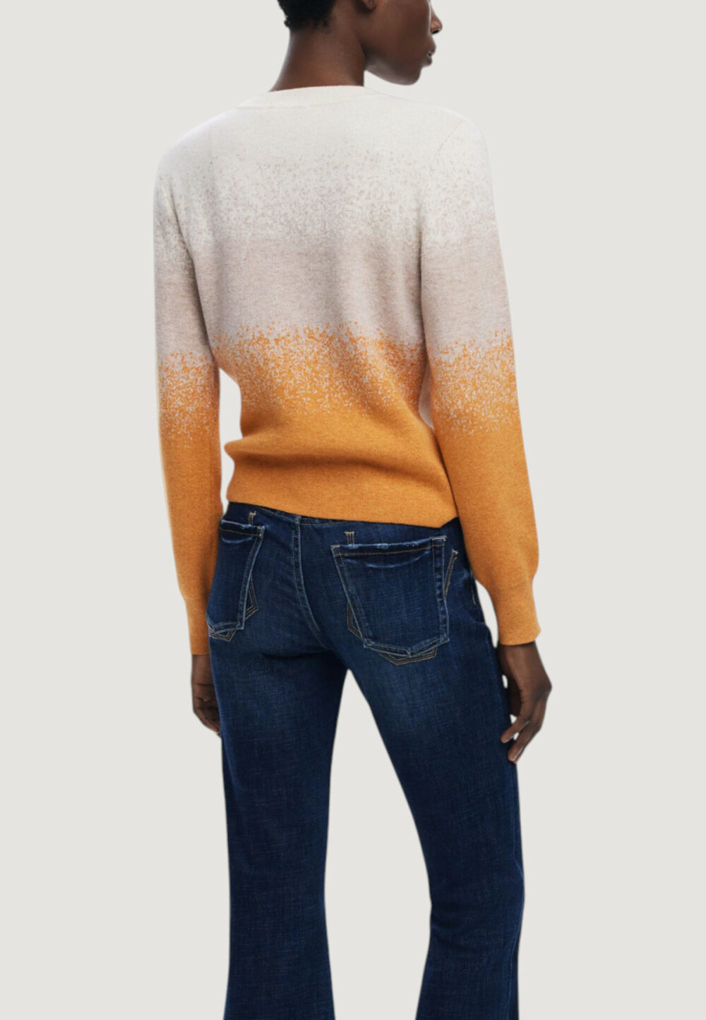 Maglia Desigual JERS_FAMA Crema - Foto 4